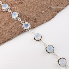 925 Silber Runder Natürlich