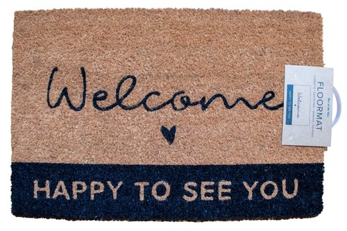 Fußmatte abtreter welcome - fußmatte,