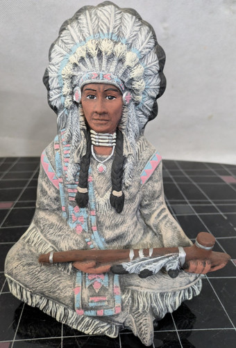 Sitting bull indianer figur - sitting,