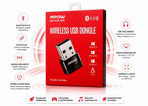 Mpow bh456a bluetooth - bluetooth, 5.0