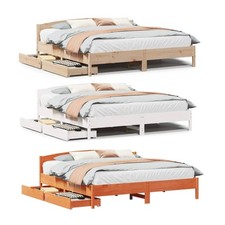 Massivholzbett mit Lattenrost