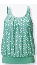 feel good Damen Tankini Oberteil Bademode blaugrün Gr. 50 (Cup-F) NEU