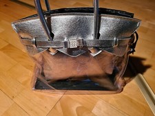 Save My Bag Handtasche mit Innentasche transparent/silber, Neu