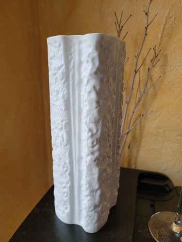 Bisquit porzellan vase - bisquit,