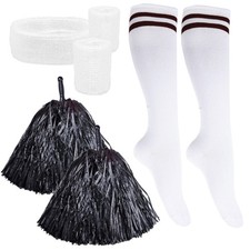 Cheerleader set pompons pom - cheerleader,