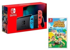 Nintendo Switch - 32GB - Spielkonsole - Neon-Rot/Neon-Blau + Animal Crossing