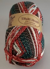 100g Weihnachts Sockenwolle im