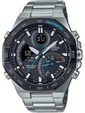 Casio ECB-950DB-1AEF Herrenuhr Kunststoff EDIFICE silber