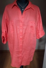 NEU!Marken"Barbara LEBEK"Da.schicke Hemd Bluse 100%Leinen Mandarin GR:44⚠️s.Maß!
