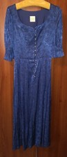 Blaues langes festtags - langes, festtags-dirndl