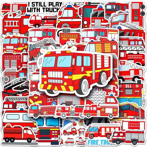 Feuerwehrauto aufkleber set - feuerwehrauto,