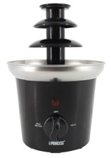 Princess 292994 Chocolatier Schokoladenbrunnen schwarz Edelstahl