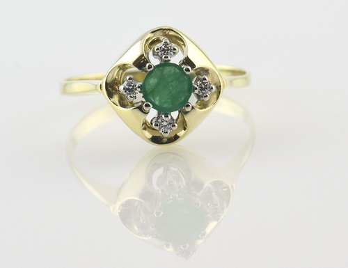 Smaragd ring 585 000 - 585/000, 14