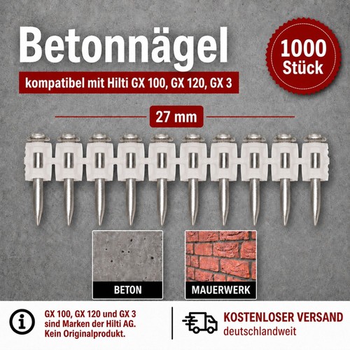 Betonnägel 1000 stück - 1000,