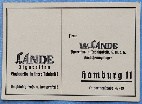 Hamburg vordruck postkarte - #,