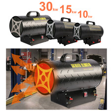Gasheizgebläse Gasheizer 10-30kW Heizkanone Bauheizer mit Zubehör Heizgebläse