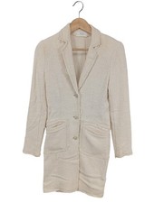 OUI Übergangsmantel Damen Mantel Gr. DE 34 wollweiß Casual-Look