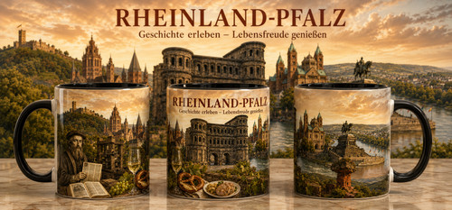 Rheinland pfalz souvenir tasse - rheinland-pfalz,