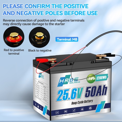24v 50ah lifepo4 - 50ah,