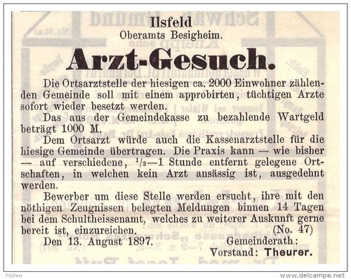 Original werbung 1897 - werbung,