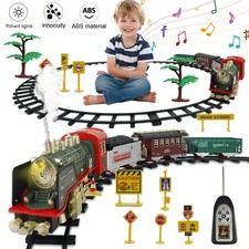 Elektrische Zug Spielzeug Eisenbahn Kinder Elektrisch Fernbedienung Dampfzug DE