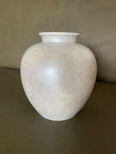 Rosenthal Vase um 1940 Perlmutt weiß Craqueliert Kunstabteilung Selb sehr schön