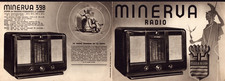 PARIS (XV°) RADIO POST 396 397 398 "RADIO MINERVA S.A." Flugblatt 1939