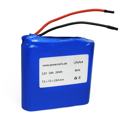 Lifepo4 akku 12v 2ah mit - lifepo4,
