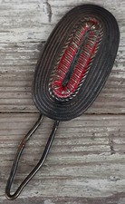 Tschako Nationale Pflaume Polizei Berlin Uniform Mütze Helm Original