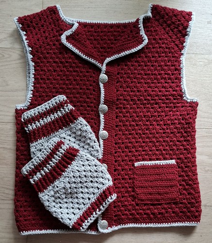 Herren trachtenweste weinrot - herren,