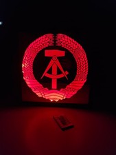 LED Spiegel Bild Deutschland Ostdeutschland Reklame DDR Geschenk Idee Wappen NVA