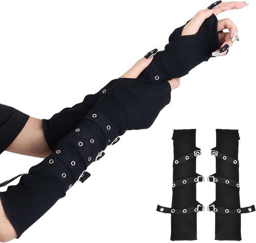 Paar punkhandschuhe goth - 1,