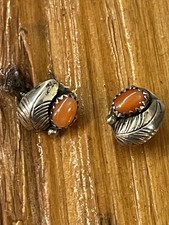 Navajo Korallen Ohrstecker 925