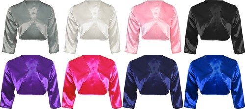 Eleganter satin bolero - eleganter,