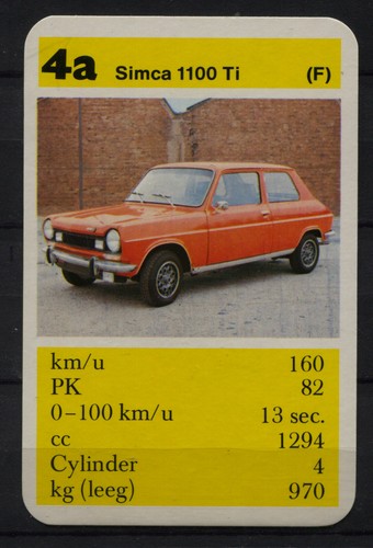 Simca 1100 vintage kwartet - simca, ti