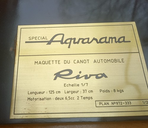 Modellboot aquarama riva - aquarama,