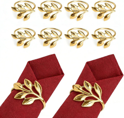 Goldene serviettenringe set - goldene,