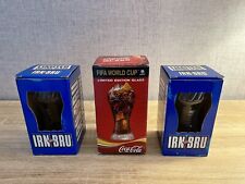 Iron Bru Limited Edition X2 & Coca Cola Fifa Germany 2006 Collectale Gläser