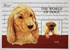 GAMBIA 2000 Block 482 Hundewelpen Hunde Dogs Boxer Puppy Fauna Tiere Animals MNH