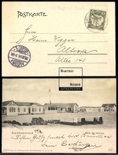 Swakopmund Deutsch-Südwestafrika Kolonial-Poststempel 1905 Straßenpartie im Ort