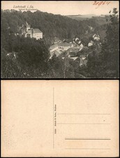 Ansichtskarte Liebstadt Schloß Kuckuckstein, Stadt 1922