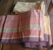 Bettwäsche*135x200*100% Baumwolle*4 teilig*Gelb Orange Terra*Flanell*