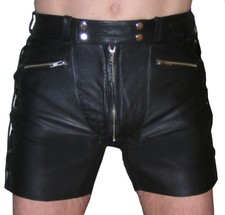 Lederhose kurz schwarz