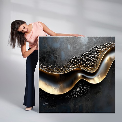 Leinwand bild abstrakt - leinwand,