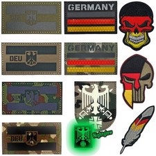 Deutschland Klett Patch Flagge Fahne DEU Germany Skull Feder Bundeswehr Armee