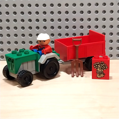 Lego duplo traktor - duplo, mit