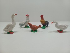 Schleich Huhn, Hähne und Gänse Alte Version Rarität 5 Figuren