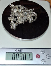 Halskette Handarbeit Federring