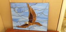 Schöner Glasadler Adler Tiffany Fensterbild 54cm x 43cm