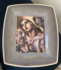 GOEBEL PORZELLAN  DAME mit STROHHUT TAMARA de LEMPICKA  LIMITIERT ARTIS ORBIS
